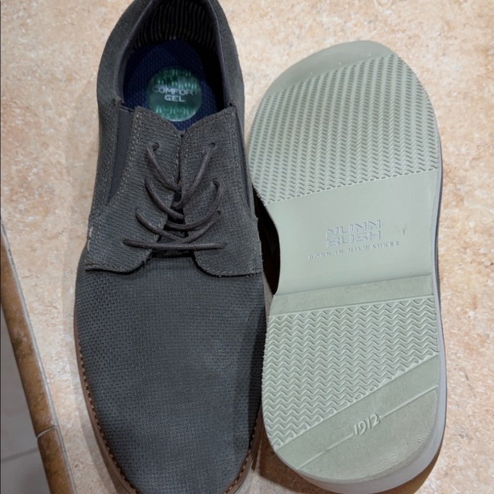 Nunn Bush Men's Charcoal‎ Gray shoes 14M  1646